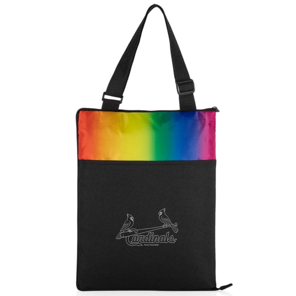 MLB St. Louis Cardinals Vista Blanket - Rainbow/Black